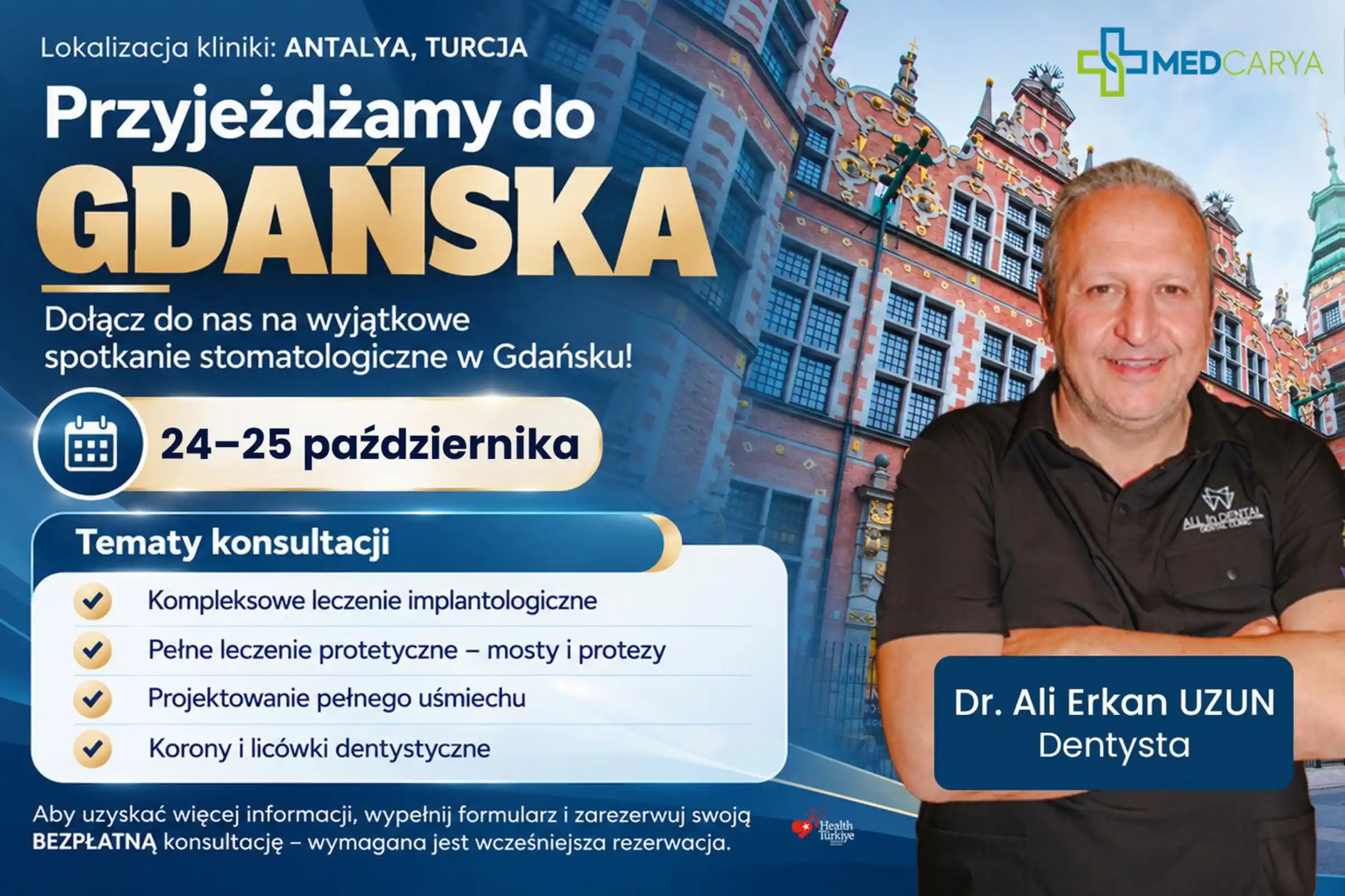 1st Gdansk Dental Meeting - Dr. Ali Erkan Uzun and Medcarya in Gdansk